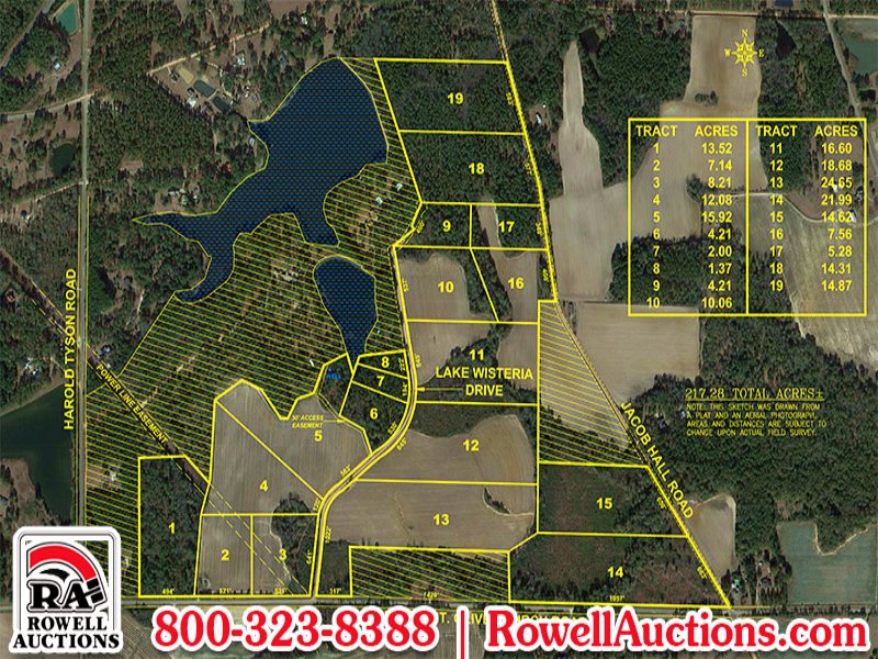 217± Acres Offered Divided : Farm Auction in Tifton, Tift ...