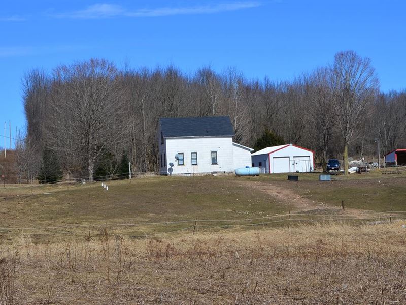 Old Farm House with 40 Acres, Farm for Sale in Wisconsin, 122708