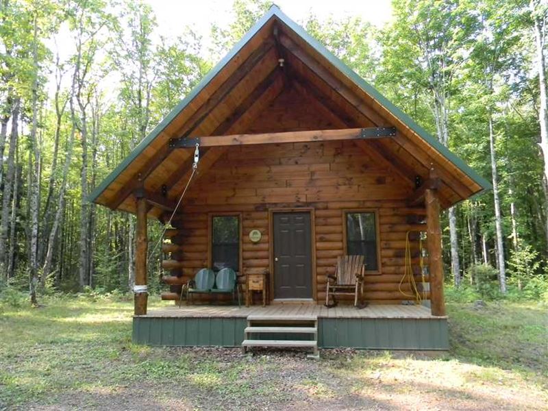 Ontonagon 80 and Log Cabin, Farm for Sale in Michigan, #153282 : FARMFLIP