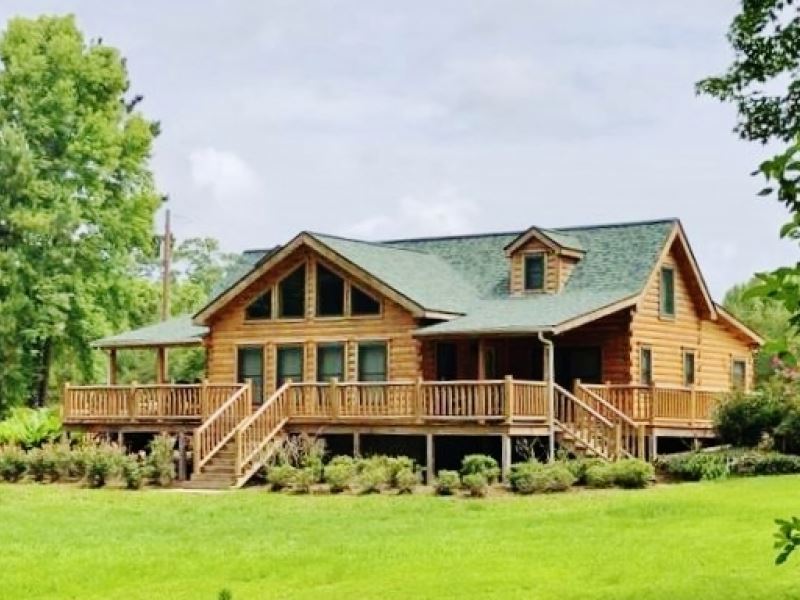 Log Cabin Home For Sale 110 Acres : Farm for Sale in Union ...