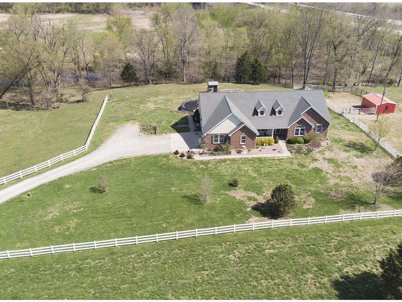 Custom Home & 75 Acre Cattle Farm : Fredericktown : Madison County : Missouri