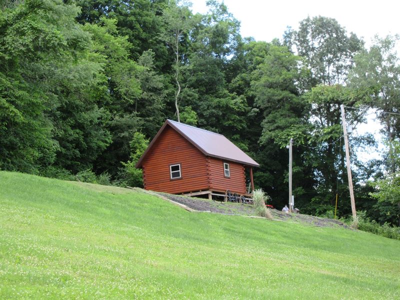 Eastern Ohio Log Cabin Retreat Farm for Sale in Uhrichsville