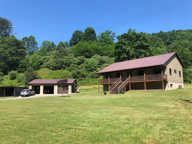 104 Acre WV Farm Main Home, Older : West Union : Doddridge County : West Virginia