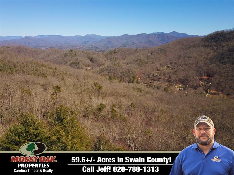 56.9 Acre Rare Land Tract in Whi : Whittier : Swain County : North Carolina