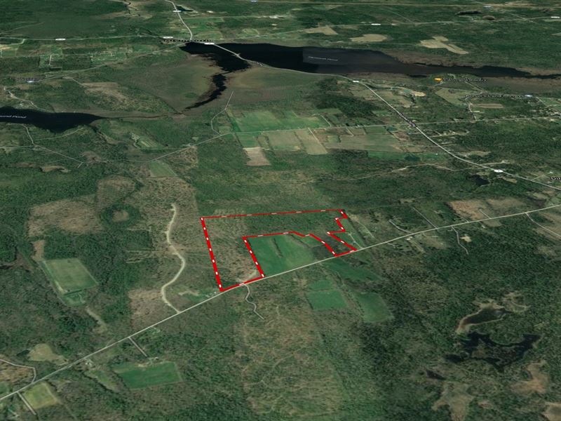 Central Maine Land For Sale : Farm for Sale in Dixmont, Penobscot