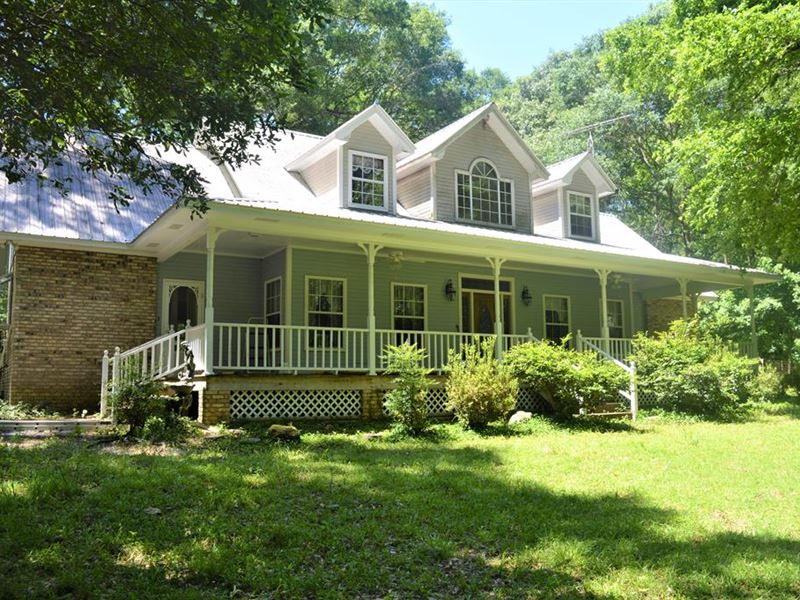 Home On 48 Wooded Acres with Pond : Magnolia : Pike County : Mississippi