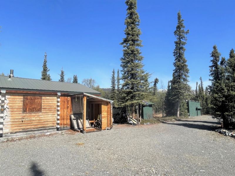 Remote Cabin on 7+ Acres, Farm for Sale in Alaska, #324335 : FARMFLIP