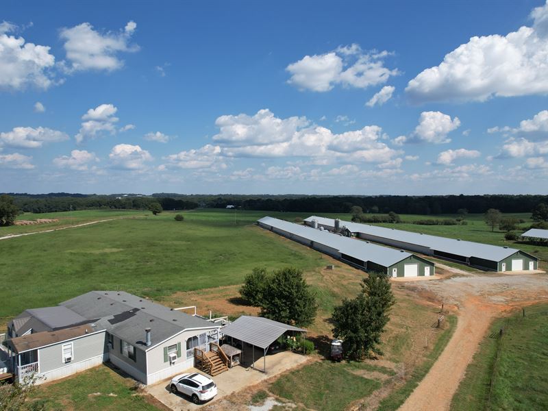 2 House Poultry Breeder Farm : Royston : Hart County : Georgia