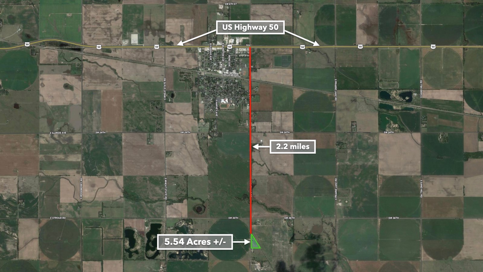 5.5 Acres, Power & Road Frontage, Farm For Sale By Owner In Kansas 