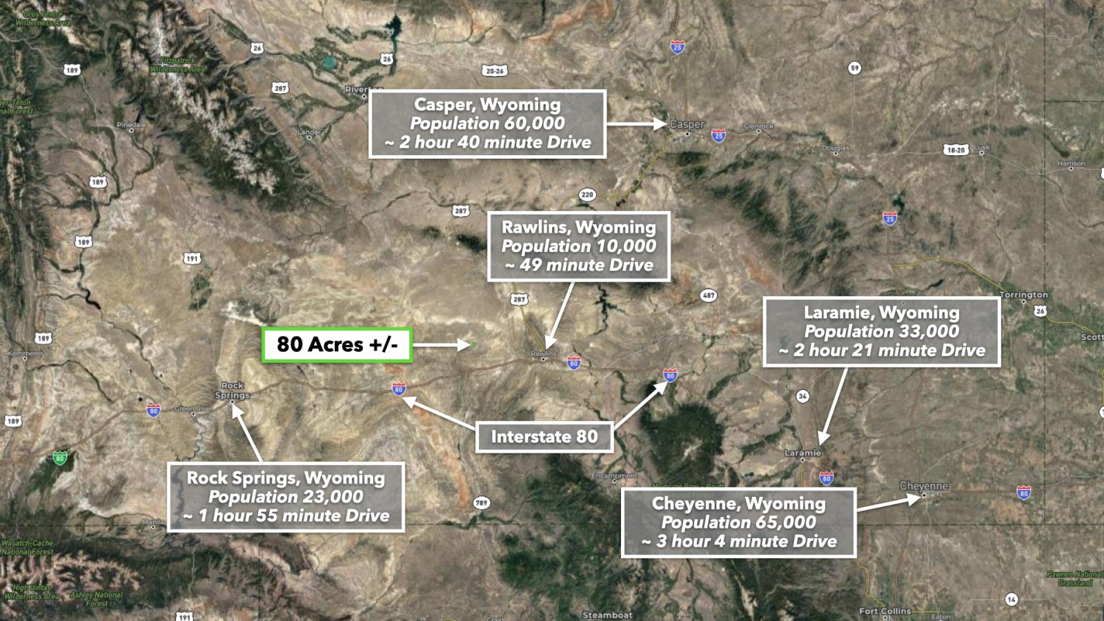 Road Access & Bordering Blm Land, Farm for Sale by Owner in Wyoming ...