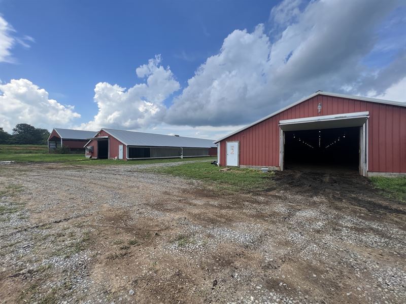 4 Operating Broiler Chicken Houses : Crandall : Murray County : Georgia