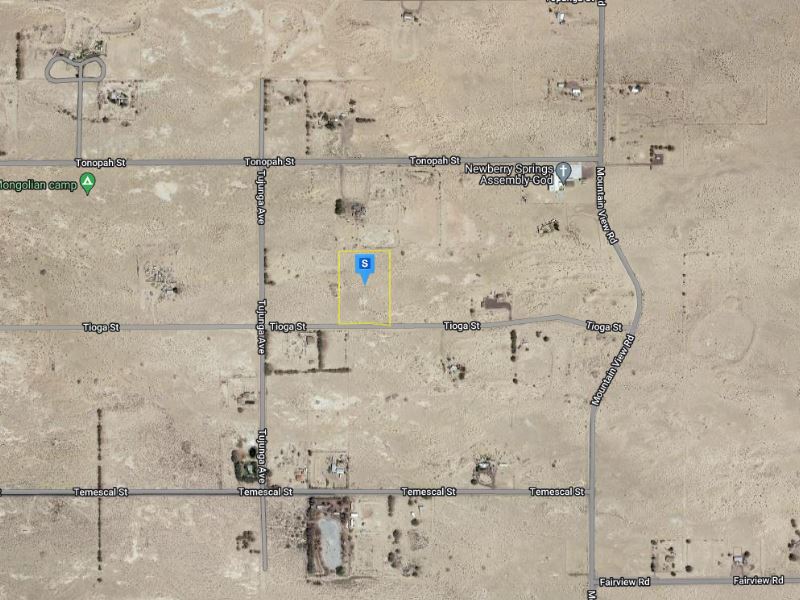 5.1 Acres of Land with Desert View : Newberry Springs : San Bernardino County : California