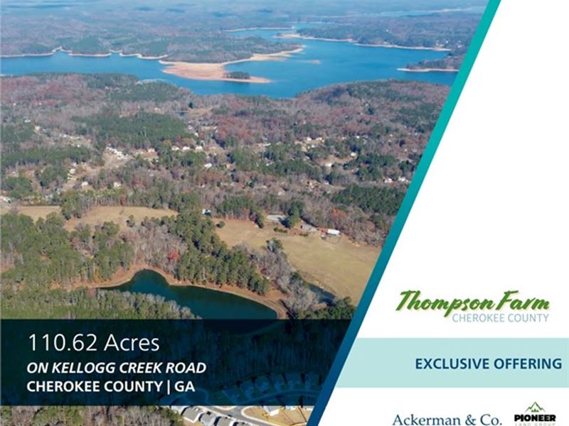 110.62 Acres, Thompson Farm : Acworth : Cherokee County : Georgia