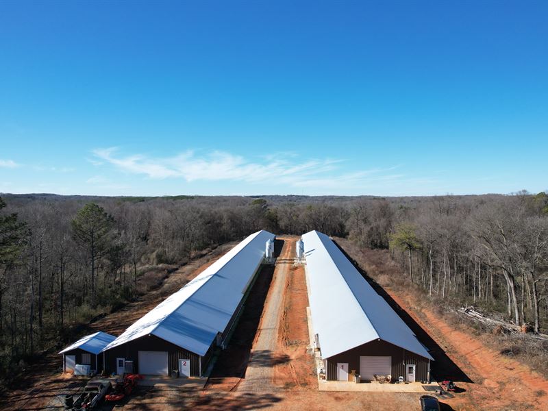 New 2 House Poultry Breeder Farm : Nicholson : Jackson County : Georgia