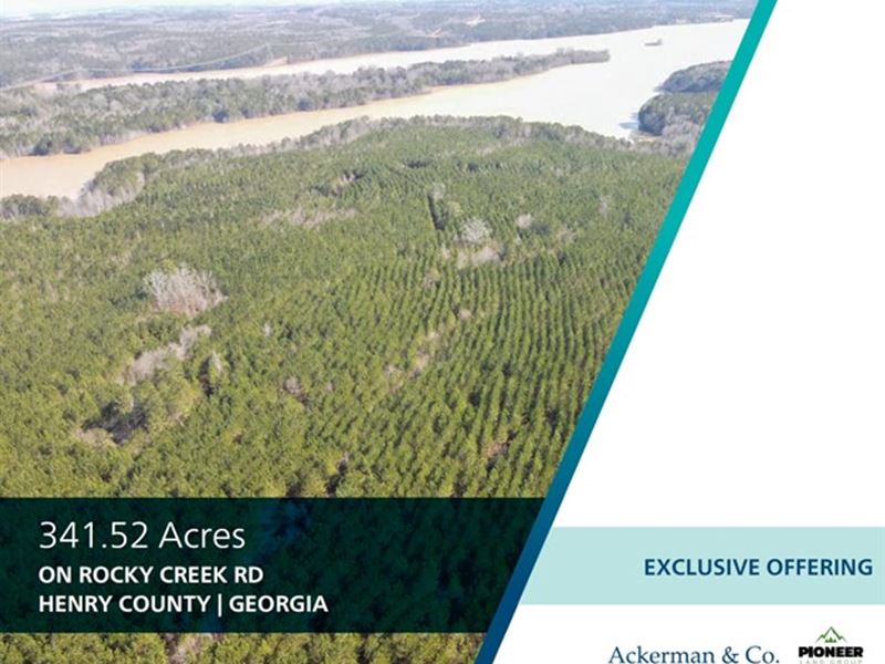 341.52 Acres, Rocky Creek Rd : Hampton : Henry County : Georgia