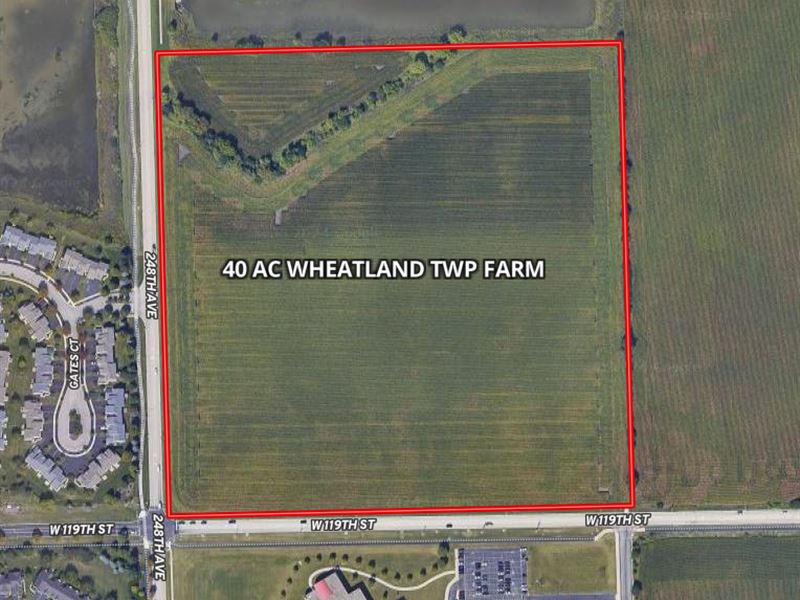 40 Acre Wheatland Twp Farm : Plainfield : Will County : Illinois