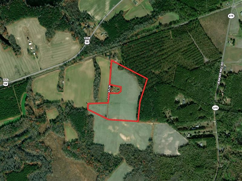 Updated, 30 Acres of Farm Land : Franklin : Isle Of Wight County : Virginia