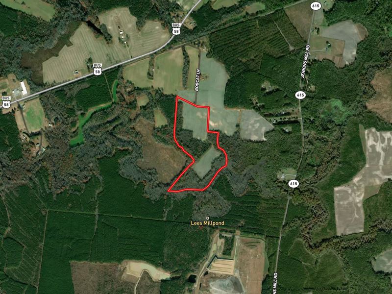 55 Acres of Farm : Franklin : Isle Of Wight County : Virginia