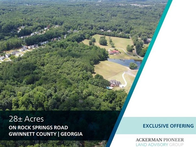 28 Acres, Rock Springs Road : Buford : Gwinnett County : Georgia