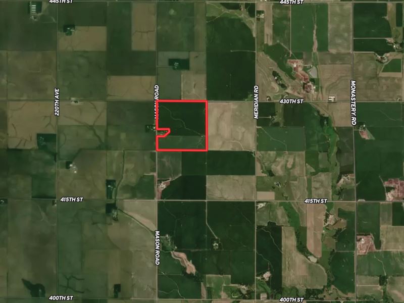 154 Acres, Platte County Pivot : Creston : Platte County : Nebraska