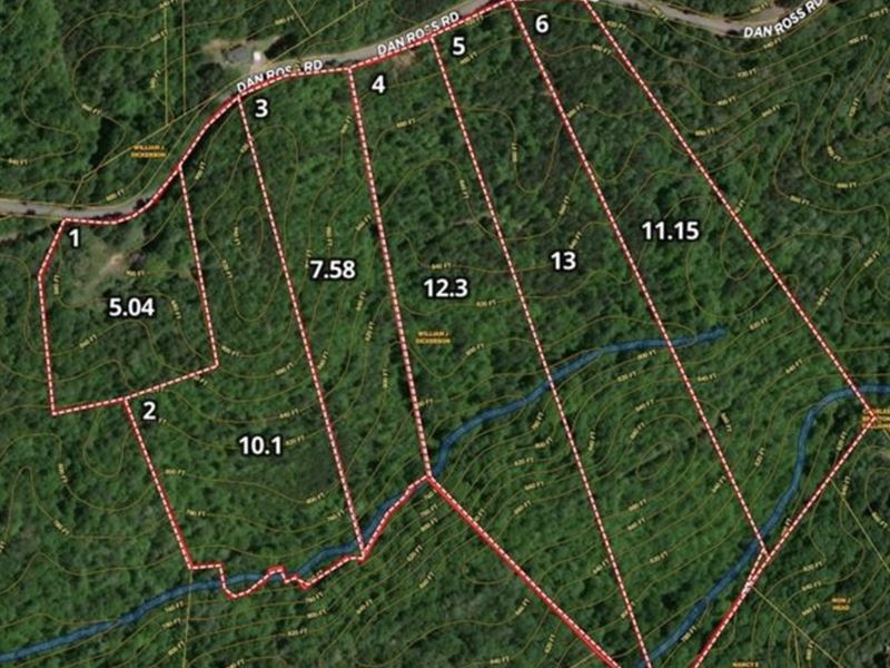 5.04 Acres in Pickens County, SC : Six Mile : Pickens County : South Carolina