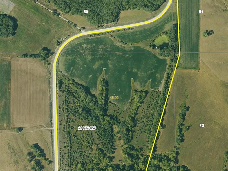 45 Acres M/L, Davis County : Bloomfield : Davis County : Iowa