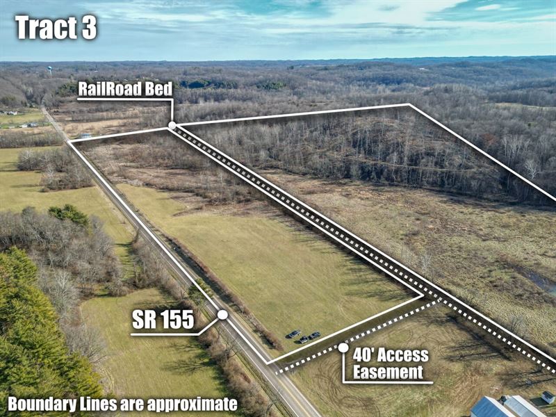 SR 155 Tract 3, 59 Acres, Perry : Corning : Perry County : Ohio