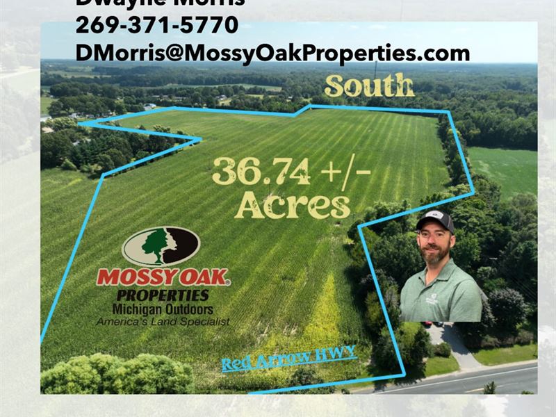 36 Tillable Acres Coloma, Michig : Coloma : Berrien County : Michigan