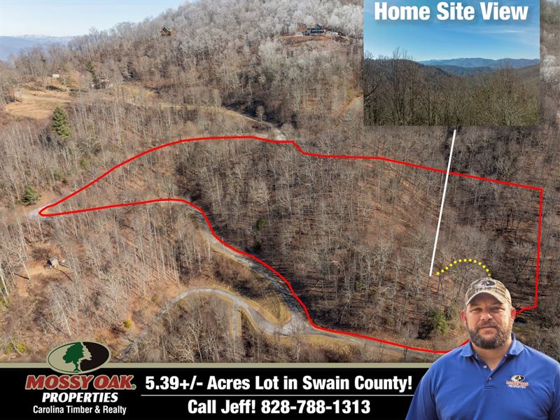 5.3 Acre Lot in Swain County : Bryson City : Swain County : North Carolina