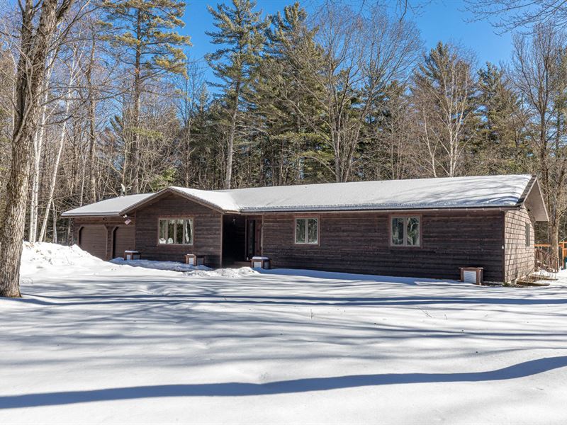 Arbor Vitae Home on 19 Acres : Arbor Vitae : Vilas County : Wisconsin