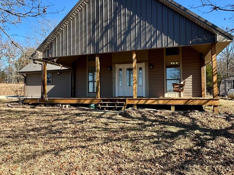 Brushy Home & 5 Acres : Sallisaw : Sequoyah County : Oklahoma